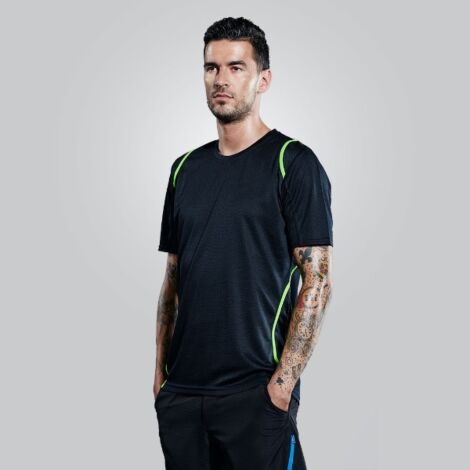 Schwarz / Neon Lime - Front
